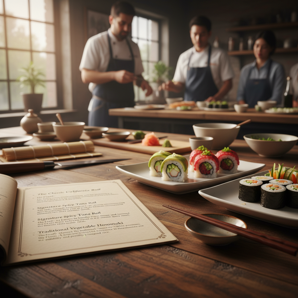 Knife work, rice, and the art of sushi.